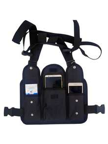 Functional Tactics Chest Bag For Man Fashion Bullet Hip Hop Vest Streetwear Bags Waist Pack Unisex Black Chest Rig Bag - Black - View 4