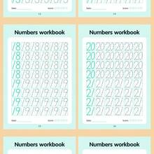 Children's Dot Grid Tracing Workbook, Number 0-100 Copying Book, Kindergarten Preschool Handwriting Control Training Exercise Book - Multicolor - View 4