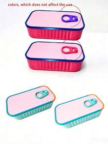 Cute Aesthetic Jewelry Stickers Mini Jewelry Storage Box, With Fishbone Divider And Snap Seal, Portable Jewelry Box For Earrings, Rings, Necklaces, Suitable For Commuting, Short Trips, Desktop Vanity, Ideal For Jewelry Lovers, Portable Earring Box, Mini Jewelry Organizer, Portable Ring Storage Box, Cartoon Jewelry Box, Travel Small Jewelry Storage Box - Multicolor - View 10