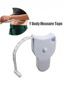 1/2pcs Automatic Retractable Body Tape Measure, Lockable Self-Tightening Measuring Tape, High Precision Body Measurement Ruler, Portable Waist, Hip, Thigh And Abdominal Circumference Measuring Tool, Soft Flexible Body Tape Measure With Locking Mechanism, Fitness Shaping Tracking Ruler, Lightweight Compact Daily Measurement Instrument, Multi-Functional Home Fitness Accessory, Suitable For Weight Management, Fitness Training, Daily Body Data Recording, Personal Health Monitoring And General Household Measurement. - Upgraded Version - View 4