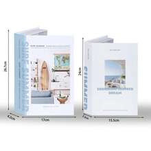 2pcs Home Decor Books, Flip-Top Hidden Storage Box, Realistic Book-Shaped Paper Storage Box, Suitable For Room Decoration, Desktop Display, Coffee Table, Decoration, Gift Box, Holiday Gift - 2pcs - View 4