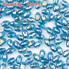 100pcs 4*6mm AB Color Austrian Crystal Glass Seed Beads DIY Jewelry Making Supplies For Necklace Bracelet - AB Crystal Glass Seed Beads - View 21