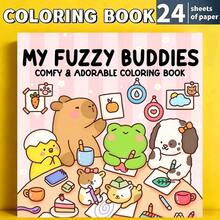 1 cuốn sách tô màu cho người lớn My Fluffy Friends, các loài động vật tròn trịa như gấu và ếch ngồi cùng nhau, 24 trang giấy tô màu, màu sắc tươi sáng và không khí ấm áp, phù hợp cho những người đam mê tô màu thích phong cách nghệ thuật dễ thương. Quà tặng hoàn hảo cho sinh nhật, Lễ Tạ ơn, Lễ Phục sinh và mùa tựu trường. - Nhiều mẫu - Xem 2