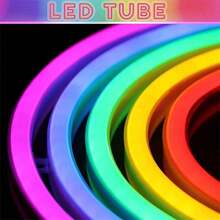 Acosh Neon 3AA Battery Power Neon Strip LED Light 120LEDs/M Neon Rope Lights, Flexi LED Strip Light For Indoor Outdoor DIY Signage Decoration - Blue - View 5