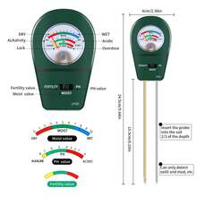 3-In-1 Soil Tester, Soil Fertility Test, Measure Garden PH Value, Lawn Care, Potted Plants, Gardening Soil Moisture Sensor, Battery-Free (3 Colors Available) - PH Meter - View 7