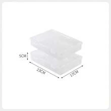 1pc/2pcs Desktop Dustproof Document Storage Box, A4 File Organizer, Suitable For Storing Household Registration Books, Important Certificates, Moisture-Proof Document Bags - Clear - View 10