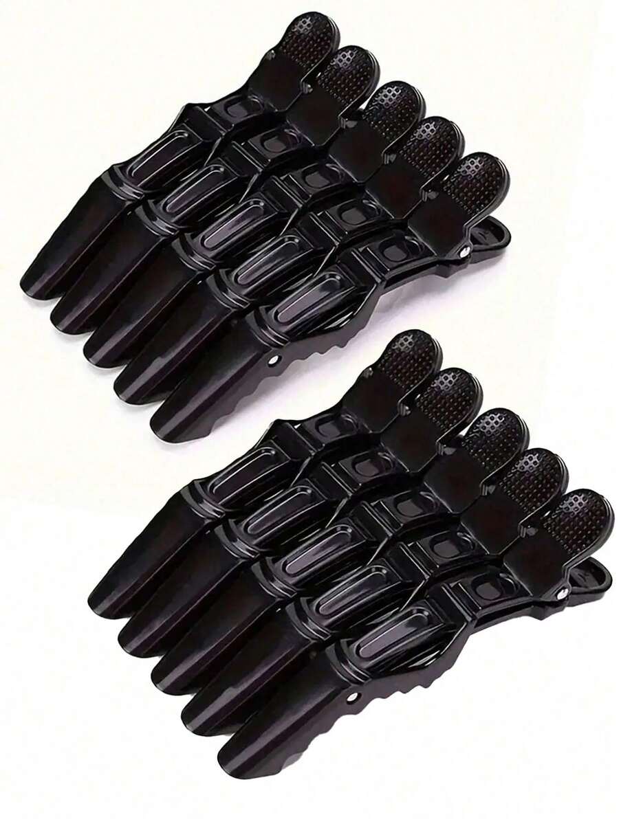 5pcs/2pcs Multi-Color Crocodile Hair Clips, Durable Non-Slip Grip, Suitable For Hair Dyeing, Perming And Sectioning, High-Quality Plastic Crocodile Clips For Salon And Home Hair Stylists - Multicolor - View 1