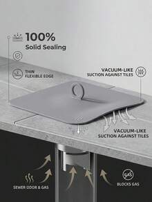 1/3 Silicone Drain Deodorizer Pad, Flexible Anti-Odor Drain Plug, Reusable Waterproof Sealing Pad, Suitable For Bathroom, Shower, Bathtub And Kitchen Sink, Effectively Blocks Odors And Insects During Daily Home Use - Multicolor - View 8