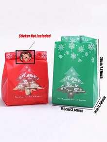 1/10/30/50pcs Red & Green Christmas Packaging Bags, Reusable Christmas Gift Storage Bags, Suitable For Christmas Decorations, Party Supplies And Accessories (Stickers Not Included) - Multicolor - View 15
