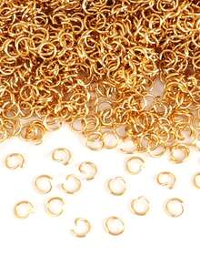 100pcs Stainless Steel Open Jump Rings Split Rings Findings Connectors For DIY Jewelry Necklace Bracelet Making Supplies Accessories - Open Ring - View 1