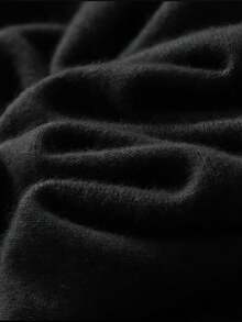 HEYMINI 100% Kasmir, Sweater Kasmir Leher Setengah Turtleneck Warna Polos Serbaguna untuk Musim Gugur dan Musim Dingin, Atasan Rajut Lengan Panjang Sederhana untuk Pemakaian Sehari-hari - Hitam - View 11