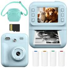 Kamera Cetak Instan Anak-Anak, Kamera Digital dengan Fungsi Cetak Foto Instan – Zoom Optik 8x, Video HD 1080P, Flash Terintegrasi, 4 Rol Kertas Foto Berwarna (Merah/Biru/Oranye/Hijau), Portabel dan Mudah Digunakan, Hadiah Sempurna untuk Liburan dan Acara Spesial (Natal, Ulang Tahun, Tahun Baru) - MultiWarna - View 27