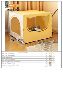 Large Semi-Enclosed Cat Bed, All-Season, Secure Design - Multicolor - View 13