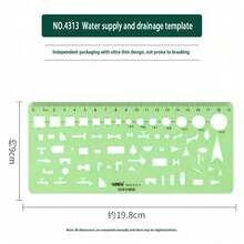 Durable K-Resin Round & Oval Drawing Design Ruler, Furniture & Architect Drafting Template Ruler - one-size - View 31