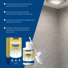 jakehoe White Tile Repair Paint, Waterproof Coating Paint For Aesthetic Repair, Multi-Functional Renovation And Coverage, Waterproof And Moisture-Proof Film, Suitable For Kitchen And Bathroom, Gift For Family And Friends - Z - View 6