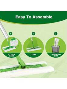 1pc Disposable Dry Mopping Paper - Electrostatic Dust Mop Replacement, Thickened Disposable Dusting Paper, Suitable For Vacuum Cleaner, Lint-Free Floor Dusting Pad - Multicolor - View 6