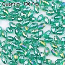100pcs 4*6mm AB Color Austrian Crystal Glass Seed Beads DIY Jewelry Making Supplies For Necklace Bracelet - AB Crystal Glass Seed Beads - View 26