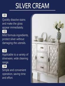 AMZ Silver Cleaning Paste Metal Brightening Scratch Polishing Multi-Purpose All-In-One Cleaning Paste - Multicolor - View 8