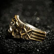 CIREY 1pc World Eater Signet Ring Niche Accessory Berserker Ring Personalized Unique Bold Vintage Versatile Single Ring Jewelry - Ring - View 5