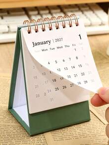 2027 Calendar - Monthly Mini Desktop Calendar, Vertical 2027 Calendar, 250g Thick Paper Desktop Calendar, Suitable For Home And Office - Multicolor - View 5