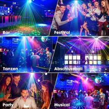 Halloween Laser Projection Light, UV Purple DJ Disco Party Light With 120 Effects, Voice Controlled RGB Stage Light, Atmosphere Light, Remote USB Plug-In Christmas Birthday Party Decoration Night Light, Used For Family Gatherings, Weddings, KTV Clubs - Silver - View 9