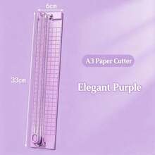 1pc Multifunctional A4 Dual-Direction Paper Cutter, Portable Manual Paper Trimmer With Ruler, Perfect For Office, School And Study Use - Multicolor - View 12