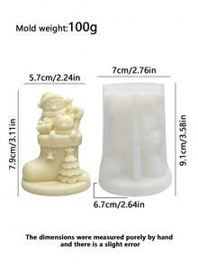 Cetakan Silikon Sepatu Bot Natal, Cetakan Kaos Kaki Dalam Beruang Penguin 3D, Alat Tuang Lilin Aromaterapi Hari Raya, Dekorasi Gips, Hadiah Buatan Tangan Natal - cetakan silikon - View 7