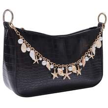 European & American New Bohemian Style Starfish Seashell Pearl Bag Chain Exaggerated Beach Vacation Shell DIY Bag Chain Versatile - Multicolor - View 1