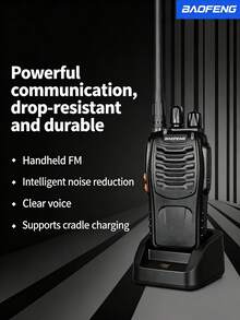 Baofeng BF-888S Walkie Talkie Powerful Upgrade High Power Long Range Professional Commercial And Consumer Use Outdoor Self-Driving Tour Handheld Radio - Black - View 4