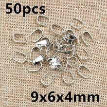 50pcs Pendant Clips Pinch Bail Clasps Buckle Charm Necklace Hook Connector For DIY Jewelry Making Accessories Findings - Pinch Bail - View 28