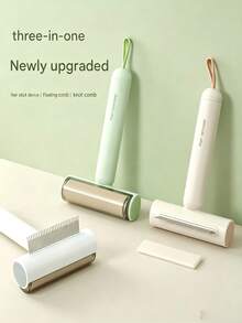 Con lăn lấy lông thú cưng 3 trong 1 có móc treo, dụng cụ chải lông cầm tay di động dùng cho sofa, chăn ga gối đệm và vải, loại bỏ lông thú cưng - Xem 8