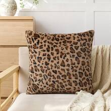 1/2pcs Farmhouse Leopard Print Pillowcase, Fashionable Reversible Pillow Cover, Leopard Pattern Sofa Cushion Cover, Home Decor, Pillow Insert Not Included - Multicolor - View 8