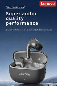Lenovo ERAZER EP210 Pro True Wireless Bluetooth Earbuds - Bluetooth 6.0, Ultra-Low Latency Gaming Headset, 360° Panoramic Sound, 20H Long Battery Life - Lenovo EA289 Wireless Headphones - View 1