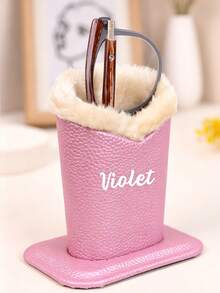 Customizable Glasses Storage Box, Desktop Glasses 3D Storage, Plush Thickened Glasses Protective Case, Suitable For Office, Desktop - Multicolor - View 8