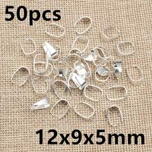 50pcs Pendant Clips Pinch Bail Clasps Buckle Charm Necklace Hook Connector For DIY Jewelry Making Accessories Findings - Pinch Bail - View 24