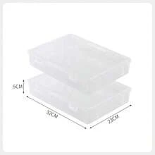 1pc/2pcs Desktop Dustproof Document Storage Box, A4 File Organizer, Suitable For Storing Household Registration Books, Important Certificates, Moisture-Proof Document Bags - Clear - View 9