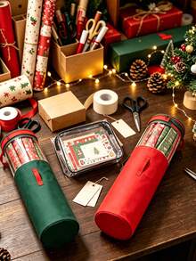 Christmas Wrapping Paper Storage Bag, Gift Wrapping Paper Organizer Bag, Suitable For Gift Wrapping Paper And Ribbons, Christmas Gift Wrapping Organizer Bag, Christmas Storage, Christmas Gifts, Halloween Gifts - Multicolor - View 8