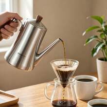 1pc Multifunctional Exquisite Stainless Steel Coffee Pot/Water Kettle/Teapot, Non-Stick Oil Storage Bottle For Home Kitchen, Large Capacity With Filter Mesh To Strain Oil Residue, Tea Infuser Pot - Multicolor - View 3