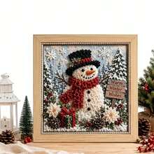 3D Christmas Fabric Punch Needle Embroidery Kit, Adult Handmade Fabric Punch Needle Embroidery Kit, Suitable For Beginners Christmas Craft Kit, Vintage Holiday Handmade Decoration, Comes With Simple Illustrated Guide - Multicolor - View 10