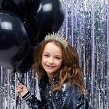 Princess Birthday Girl Crown Tiara Sash Rhinestone Crystal Crown Glitter Sash For Girls Birthday Party Headband Hair Accessories - Multicolor - View 12