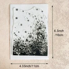 Clear Silicone Stamp, Flower & Animal Plant Pattern For DIY Scrapbooking Card Making Journaling Paper Craft Decor - Floral - View 24
