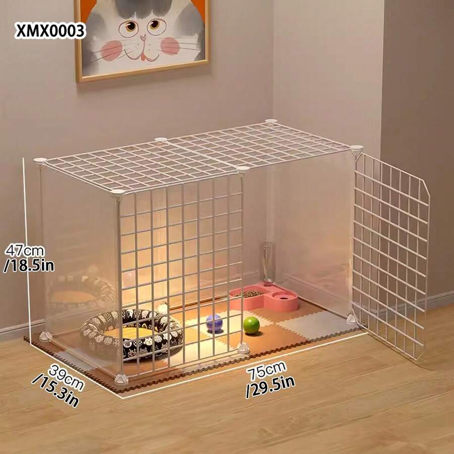 Dog Cage Home Fence Pet Small Dog Barrier Indoor Cat Plastic Isolation Partition Anti-Escape Tall Fence