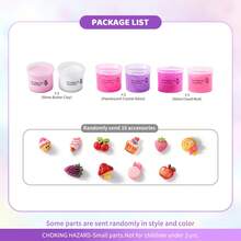 6/9/12pcs Colorful Slime Set, Multi-Color Crystal Slime, Fluffy Cloud Slime, Butter Slime And Classic Slime, Includes DIY Accessories, Soft Stretchable Non-Sticky Sensory Toys, Mess-Free Stress Relief Creative Learning Gift, Suitable For Ages 3+ - Multicolor - View 17