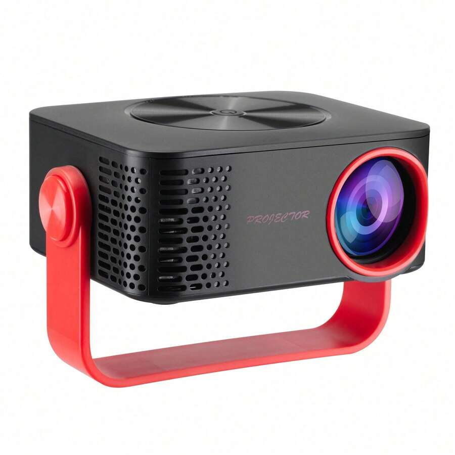 Portable WiFi Projector, 1080P Supported Mini Movie Projector With Wireless Screen Mirroring, Compatible With IOS Android Windows, Compact Home Theater Projector For Office Presentations, Movies, Travel, Smartphone And Laptop