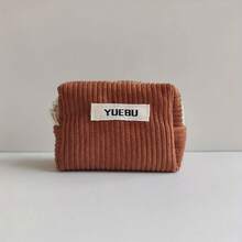 Soft Corduroy Lipstick Pouch, Portable Travel Makeup Bag, Multi-Functional Storage Bag, Coin Purse Wallet Card Holder Earphone Case - Multicolor - View 12