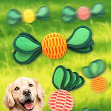 TPU Material Durable Dog Toy Ball, Interactive Treat Dispensing Chew Toy With Sound Effects, Self-Entertainment Teething Toy For Dogs - Multicolor - View 2