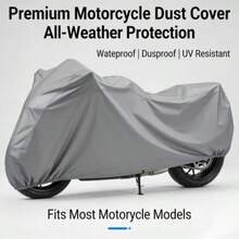 Outdoor Motorcycle Cover, Motorcycle Protection Cover, Rainproof, Scratch-Resistant, Wear-Resistant, Waterproof, Sunproof, Suitable For All Seasons, Dustproof, Sunproof, Frost And Snowproof, Compatible With All Motorcycle Models, Upgraded Waterproof Fabric, Water-Proof And Non-Aging, Multi-Functional To Protect Your Motorcycle. - Multicolor - View 5