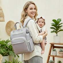 Solid Color Multifunctional Maternity Hospital Bag Lightweight Handheld Backpack Portable Mother And Baby Storage Bag - Multicolor - View 7