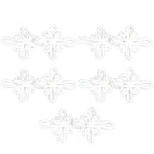 2/5/8Pcs Silk Thread Dragonfly Pattern Chinese Cheongsam Buttons, Vintage Handmade Knots, Traditional Chinese Handicrafts, Handmade Curtain Clasps, Clothing And Apparel Decorations - Round Butterfly Buckle - View 3