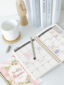 2pcs 2026-2027 24-Month Monthly Planner, 8.15x5.7in Spiral Calendar & Notes Organizer, Halloween Notebook, Office Decor And Accessories, Nurse Essentials, Bible Study Materials - A - View 5